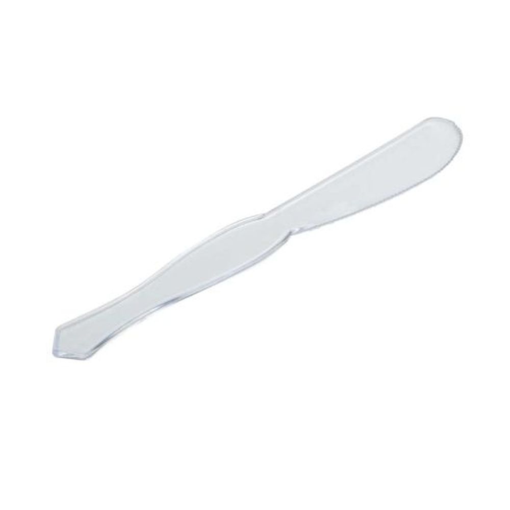 Fineline Settings Clear Polystyrene Sandwich Spreader, 144 Count