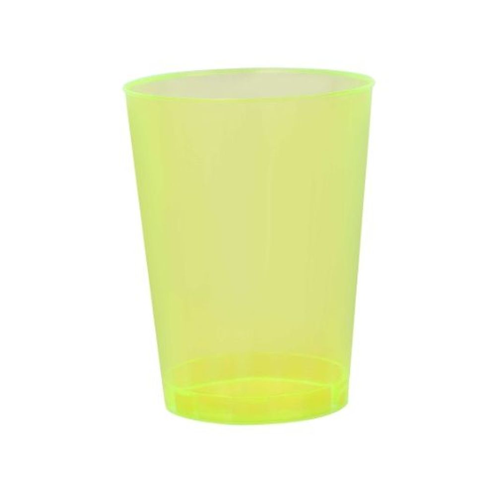 Savvi Serve 10 Ounce Capacity Yellow Neon Tumbler, 500 Count