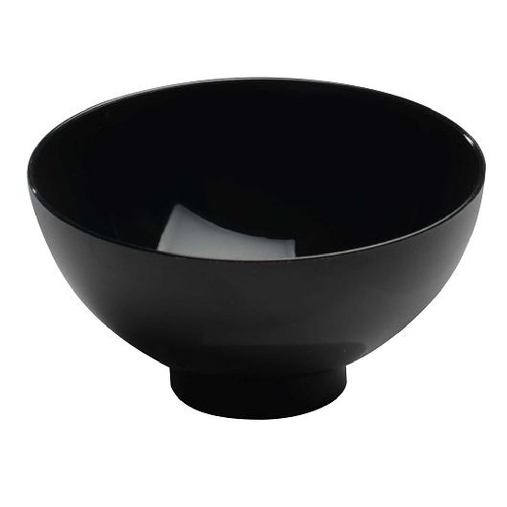 Tiny Temptations Polystyrene Round 2 Ounce Black Mini Appetizer Bowl