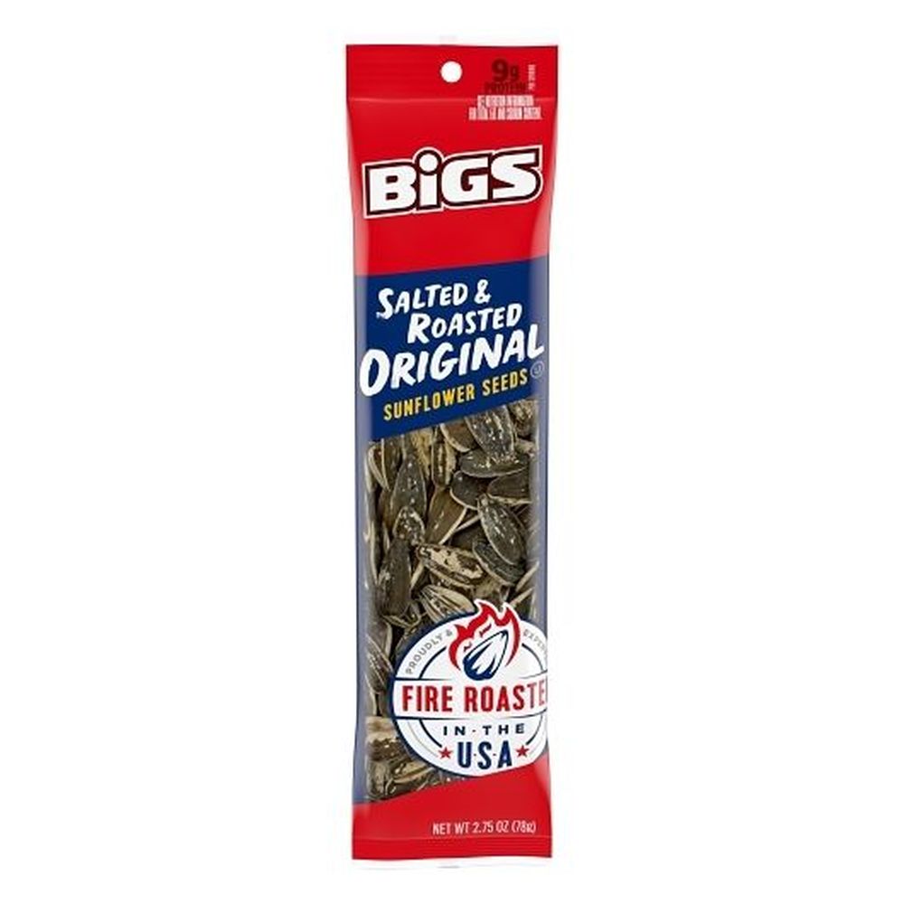 Bigs Original Salted And Roasted Sunflower Seed, 2.75 Ounce -- 72 Per Case