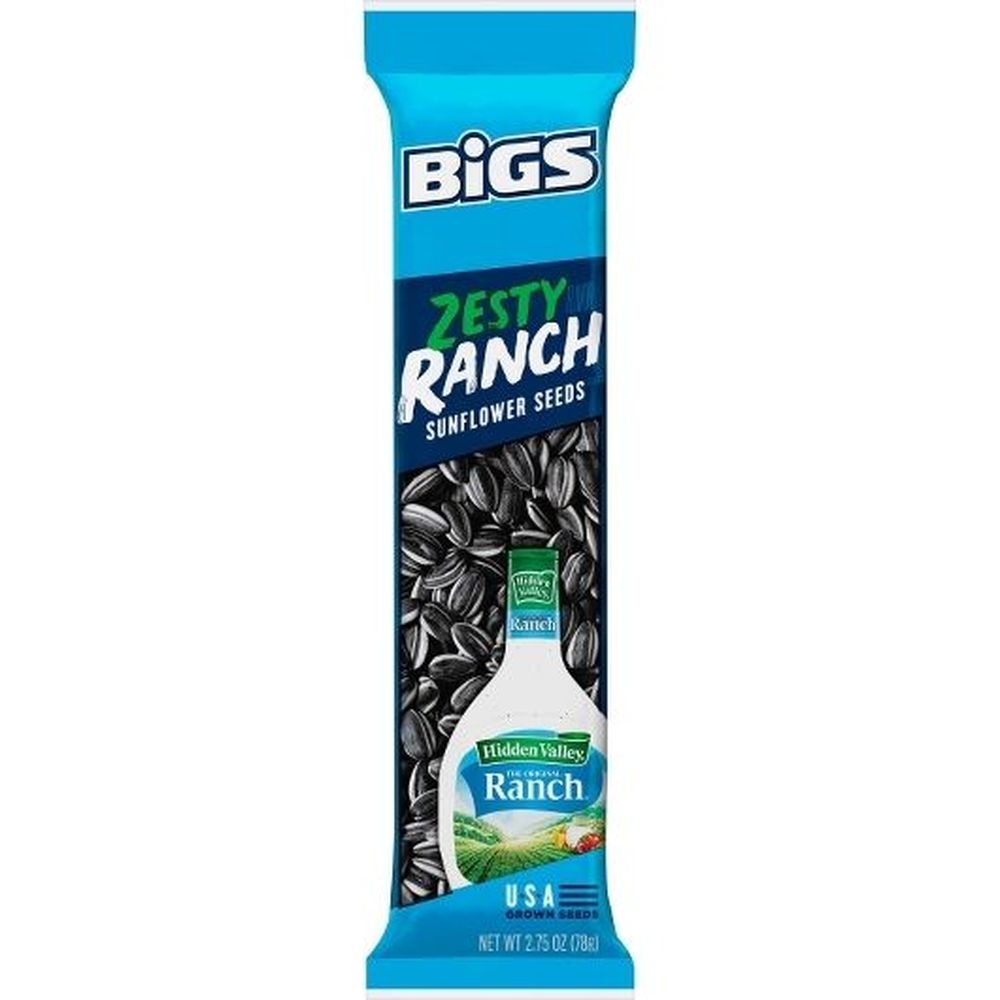 Bigs Hidden Valley Ranch Sunflower Seeds, 2.75 Ounce -- 72 Per Case