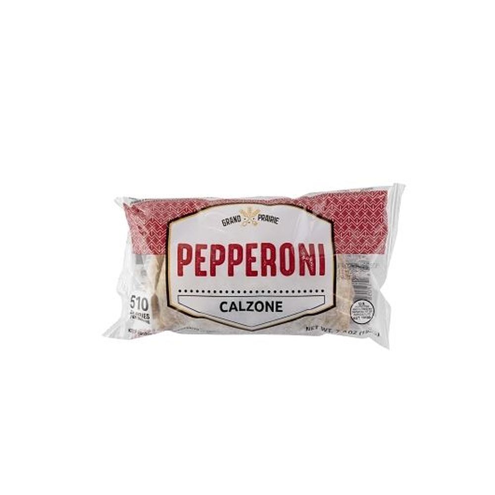 Grand Prairie Foods Pepperoni Pizza Calzone, 7.5 Ounce -- 12 Per Case