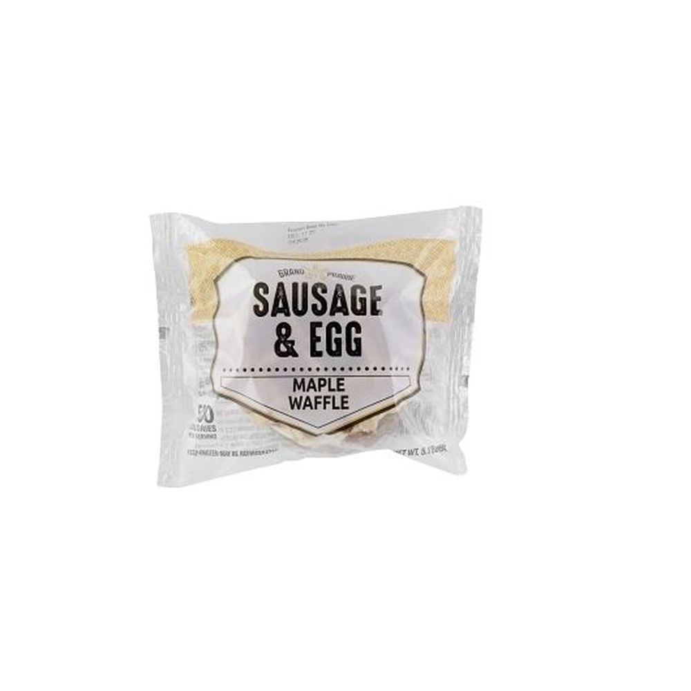 Grand Prairie Sausage Egg Waffle Sandwich, 24 Count