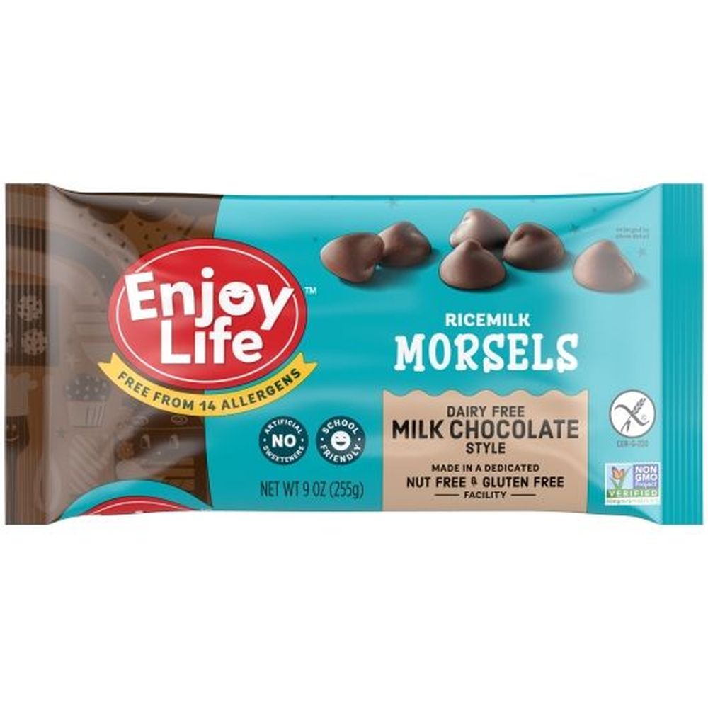 Enjoy Life Dairy Free Ricemilk Chocolate Morsels, 9 Ounce -- 12 Per Case