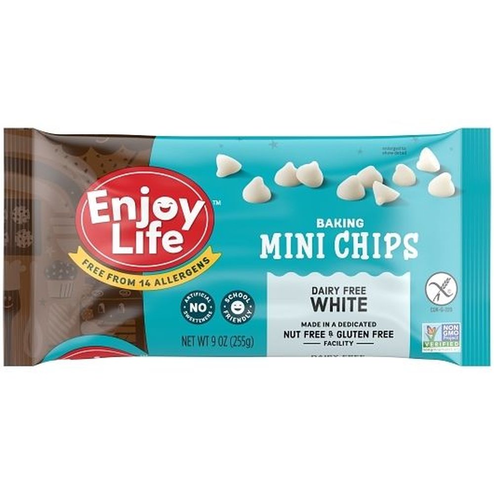 Enjoy Life Dairy Free White Baking Chocolate Chips, 9 Ounce -- 12 Per Case