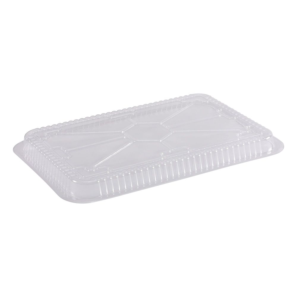Plastic Oblong Dome Lid for 4 Pound Aluminum Foil Pan