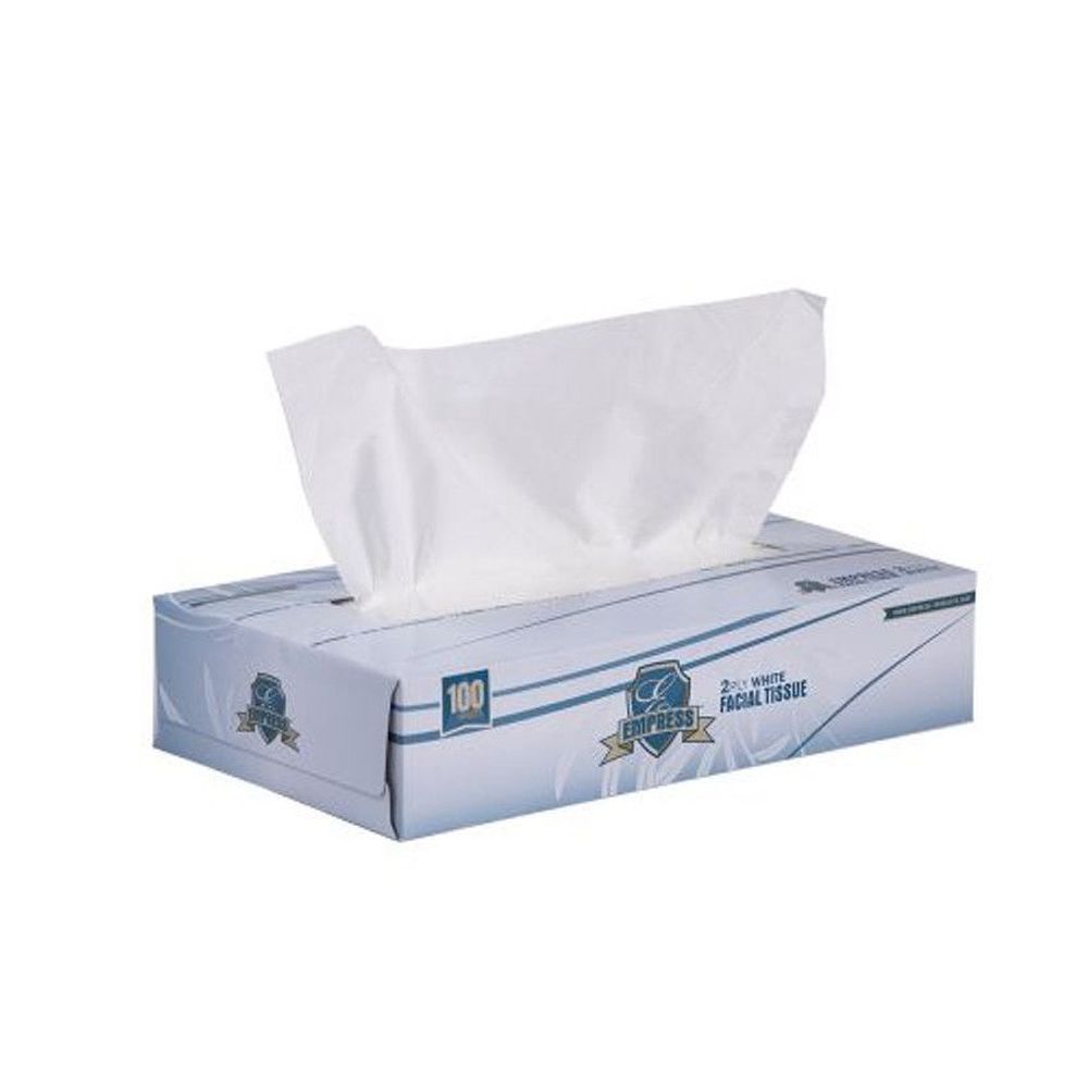 Empress Elite White 2-ply Premium Facial Tissue, 8.37 X 8.07 Inch -- 3000 Per Case