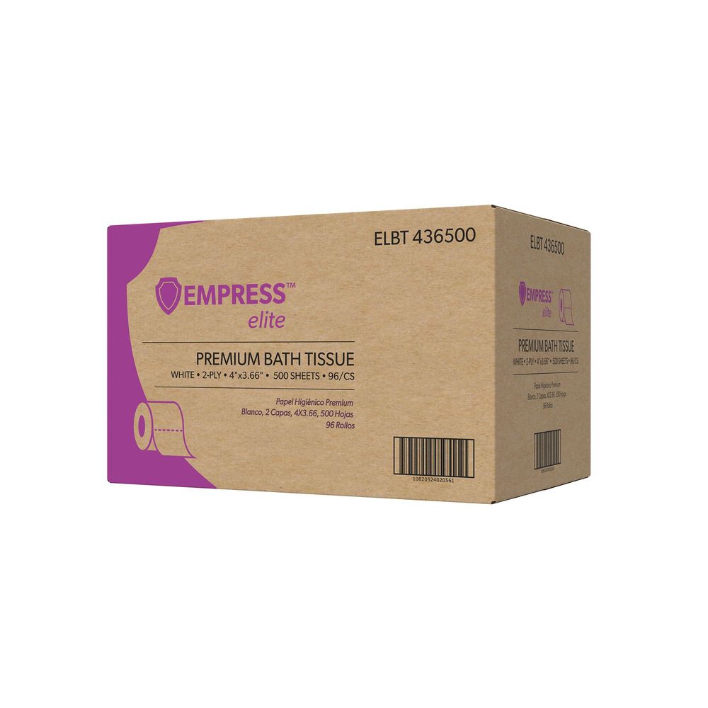 Empress Elite White 2-ply 4 X 3.66 Inch Premium Bath Tissue, 500 Count -- 96 Per Case