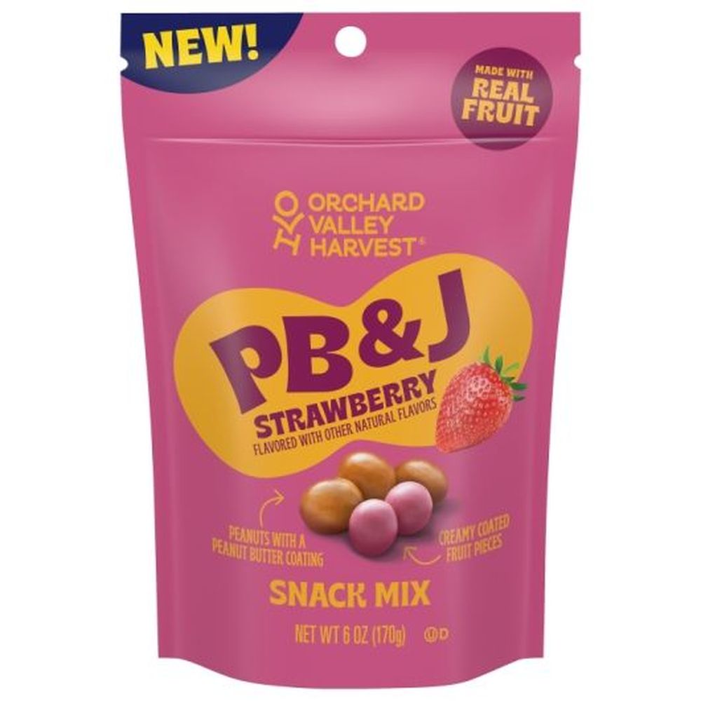 Orchard Valley Harvest Strawberry Peanut Butter And Jelly Snack Mix, 6 Ounce -- 5 Per Case