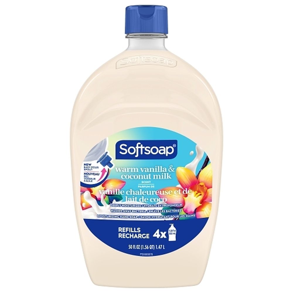 Softsoap Warm Vanilla And Coconut Milk Liquid Hand Wash Refill, 50 Ounce -- 3 Per Case