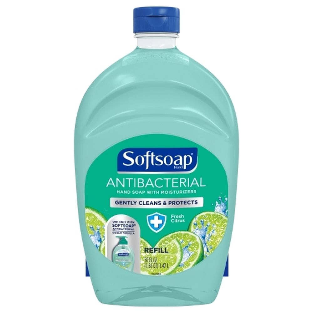 Softsoap Fresh Citrus Antibacterial Liquid Hand Wash Refill, 50 Ounce -- 3 Per Case