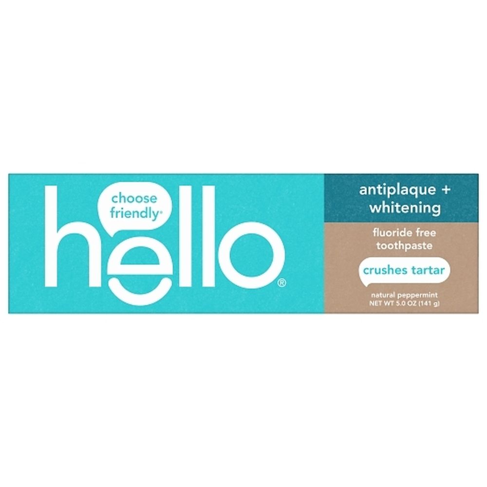 Hello Fluoride-free Anti-plaque And Whitening Toothpaste, 5 Ounce -- 12 Per Case