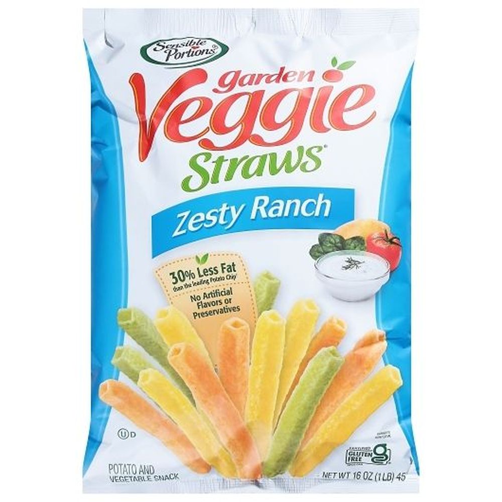 Garden Veggie Zesty Ranch Veggie Straws, 16 Ounce -- 6 Per Case