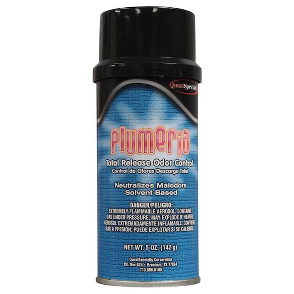 Plumeria Total Release Odor Eliminator, 5 Ounce Aerosol -- 12 Per Case