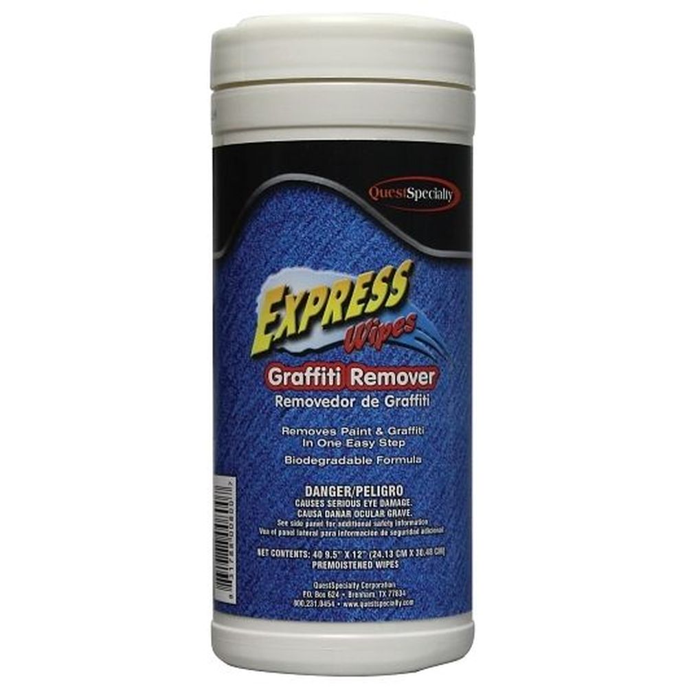 Express Wipes 11 X 7 Inch Graffiti Remover Wipes, 40 Count -- 6 Per Case