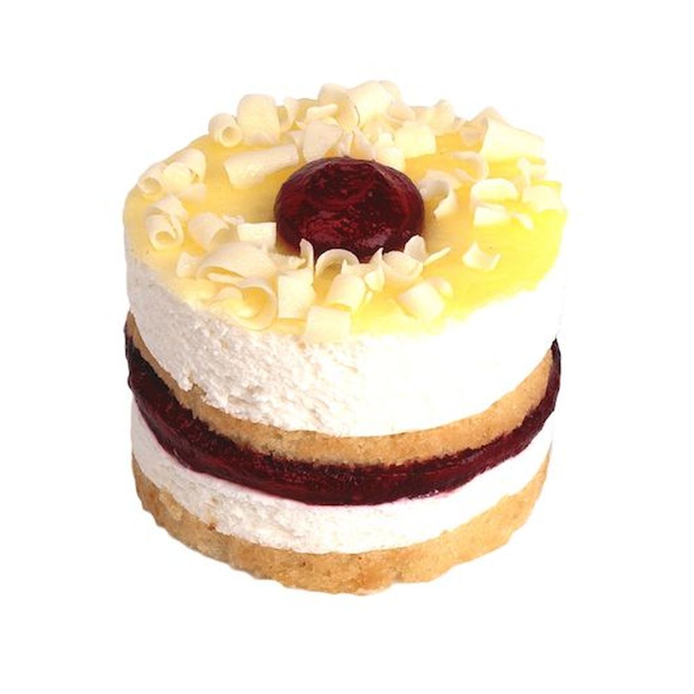 David's Cookies Raspberry Lemon Drop Cake, 4 Ounce -- 24 Per Case