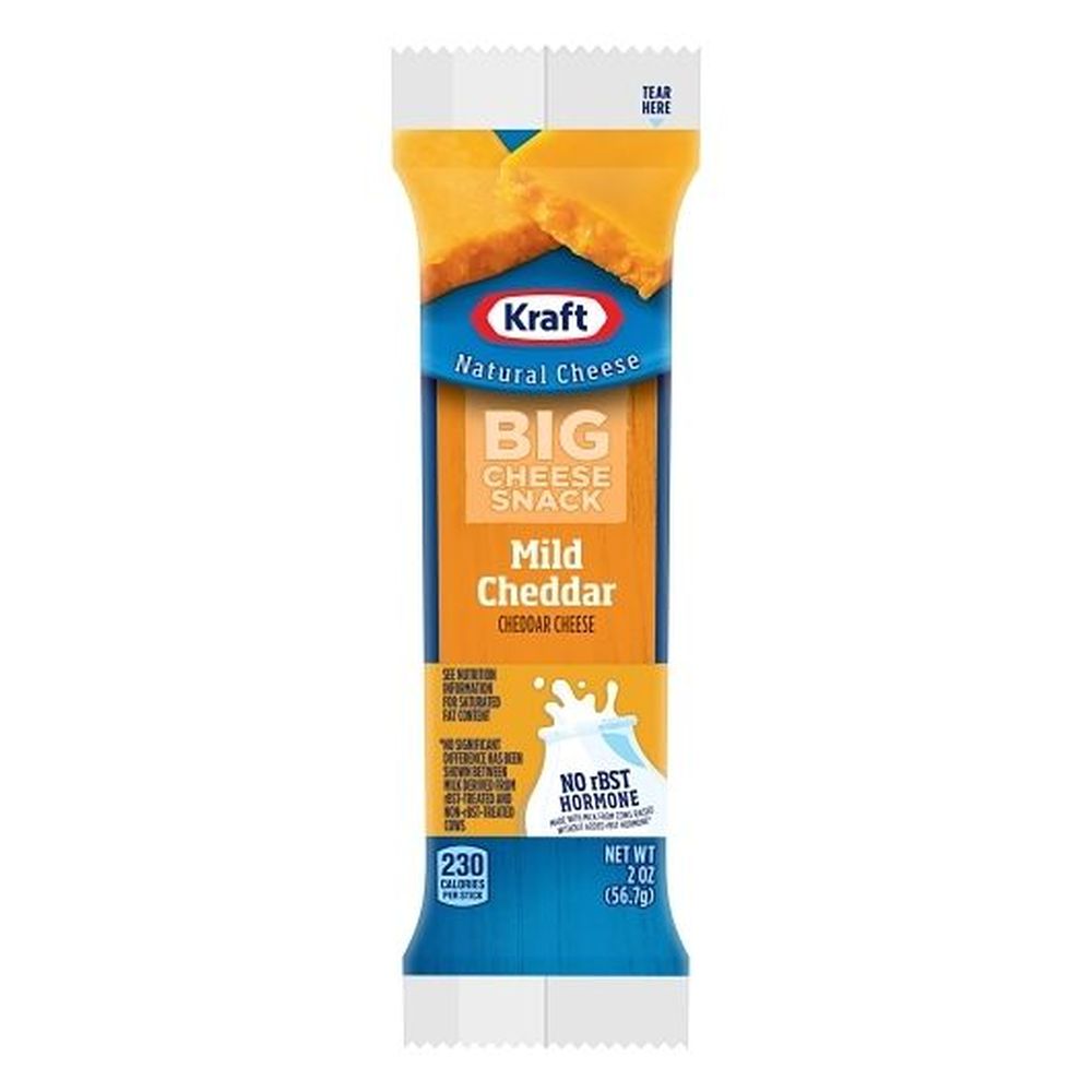 Natural Big Mild Cheddar Cheese Stick Snacks