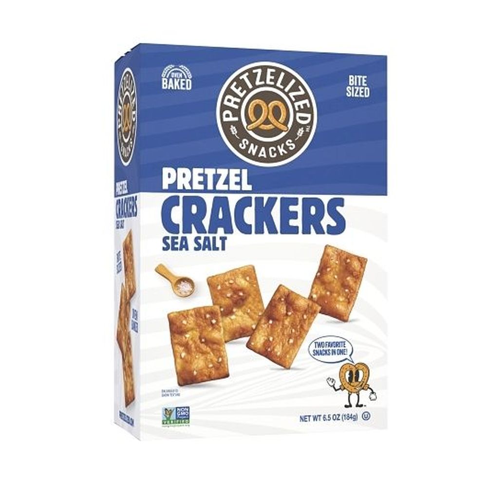 Pretzelized Snacks Sea Salt Pretzel Crackers, 6.5 Ounce -- 12 Per Case