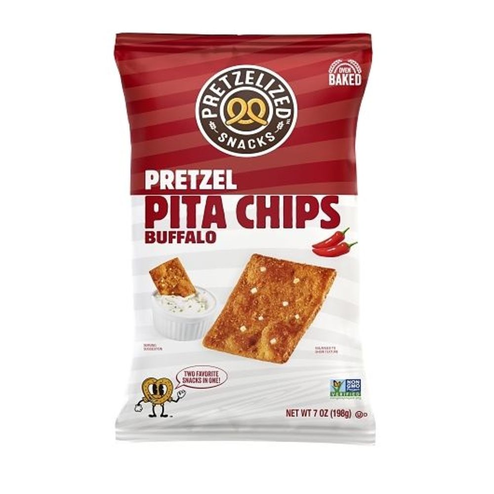 Pretzelized Snacks Buffalo Pretzel Pita Chips, 7 Ounce -- 12 Per Case