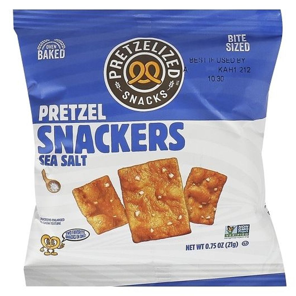 Pretzelized Snacks Sea Salt Pretzel Snackers, 0.75 Ounce -- 80 Per Case