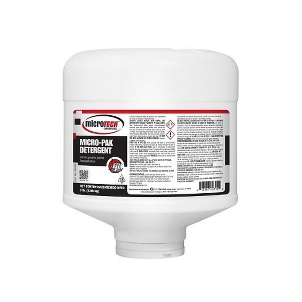 Microtech Micro-pak Heavy Duty Detergent, 9 Pound -- 4 Per Case