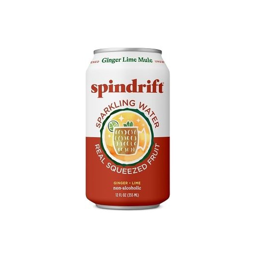 Spindrift Ginger Lime Mule Sparkling Water, 12 Fluid Ounce -- 24 Per Case