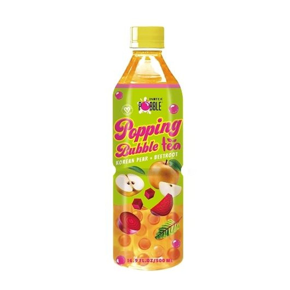 Pobble Korean Pear And Beet Bubble Tea, 16.9 Fluid Ounce -- 12 Per Case