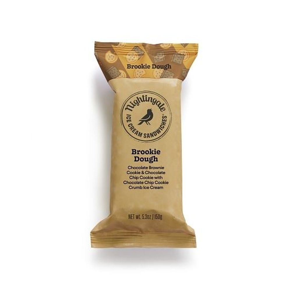 Nightingale Brookie Dough Ice Cream Sandwiches, 5.3 Ounce -- 12 Per Case
