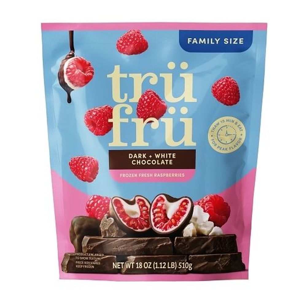 Tru Fru Grab and Go Dark & White Chocolate Covered Raspberries, 18 ...