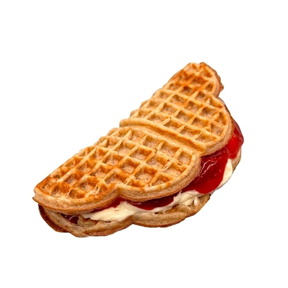 Berries and Cream Whole Grain Waffle Sandwich
