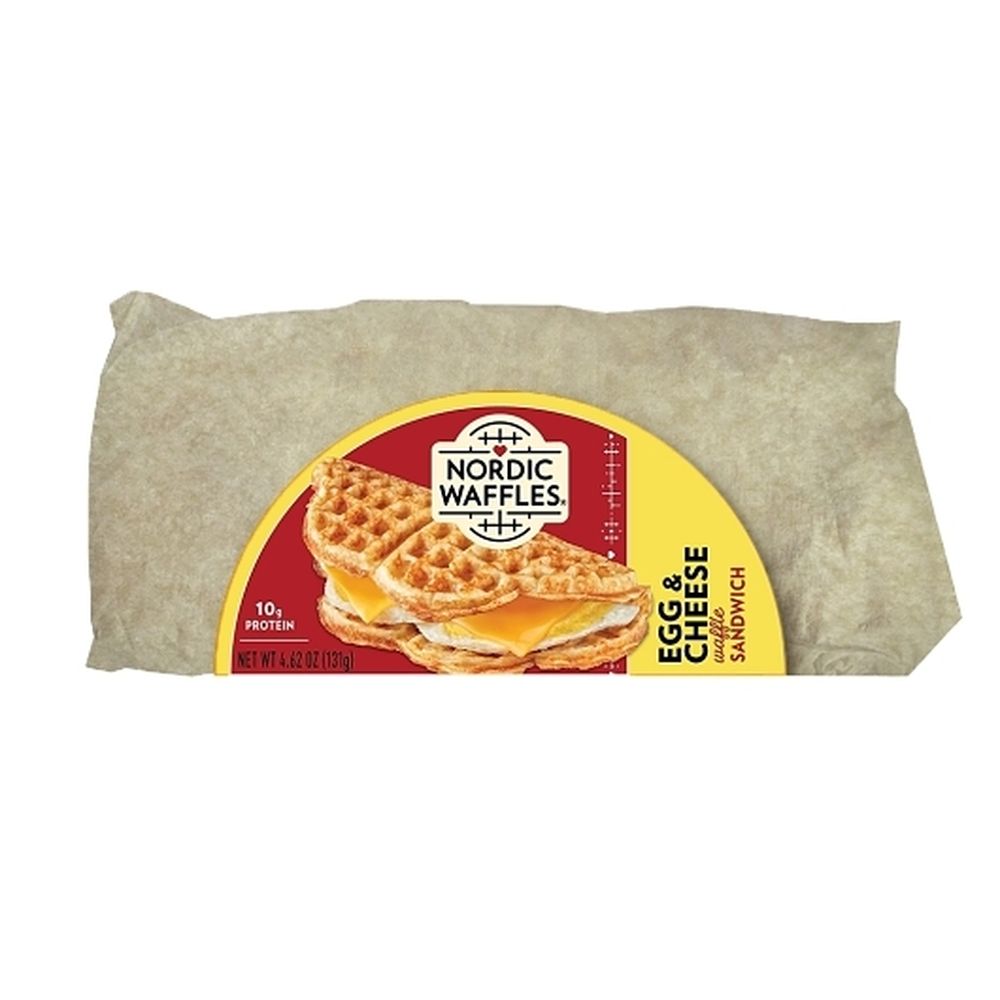 Whole Grain Egg and Cheese Waffle Sandwich