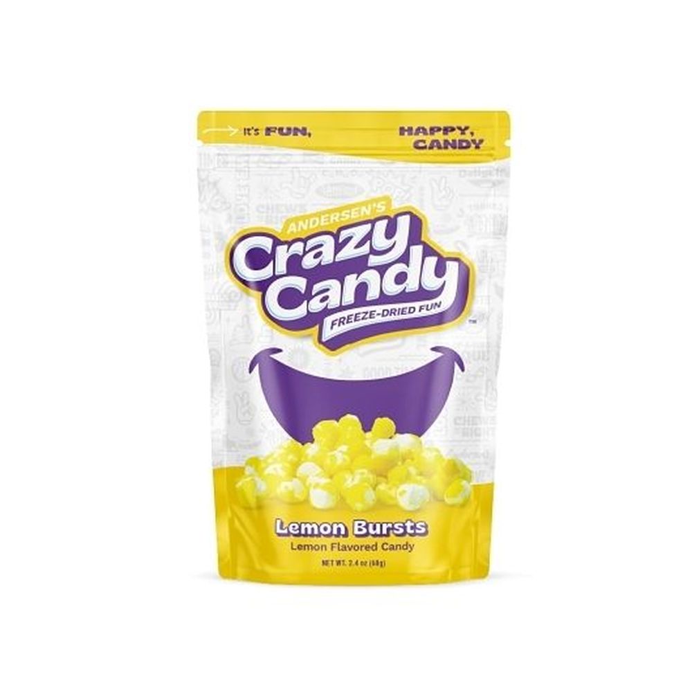 Crazy Candy Lemon Bursts Candy, 2.4 Ounce -- 12 Per Case