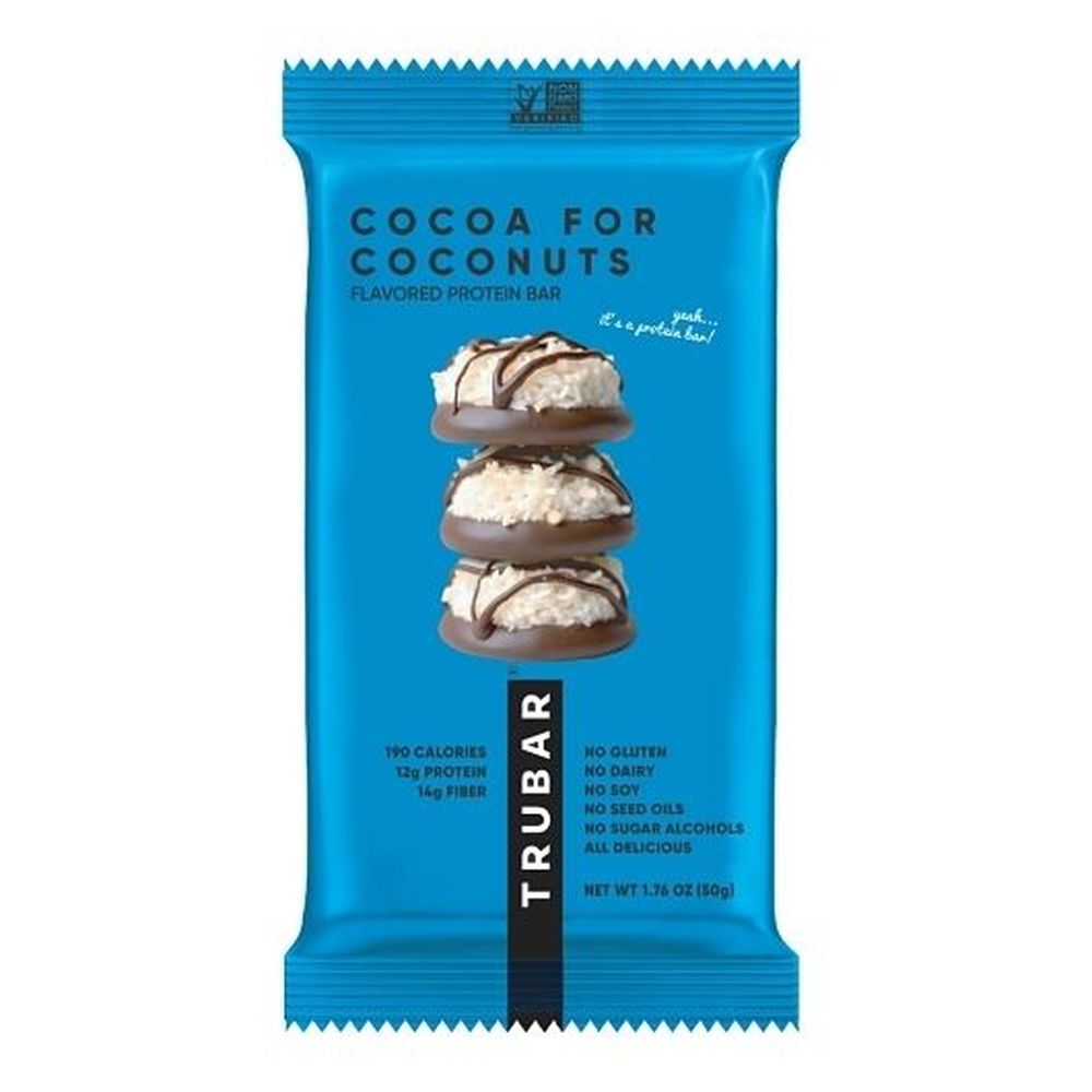 Trubar Cocoa For Coconuts Protein Bar, 0.11 Pound -- 72 Per Case