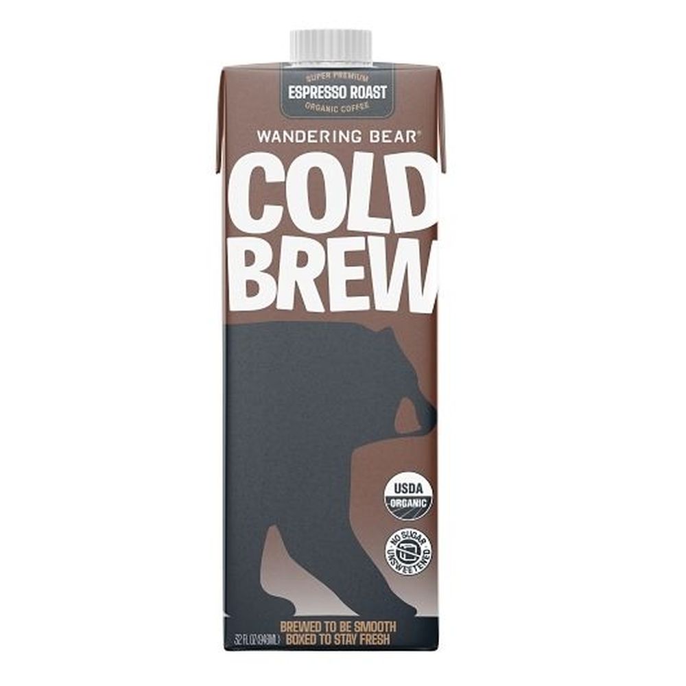Wandering Bear Espresso Cold Brew Roast Coffee, 32 Fluid Ounce -- 6 Per Case
