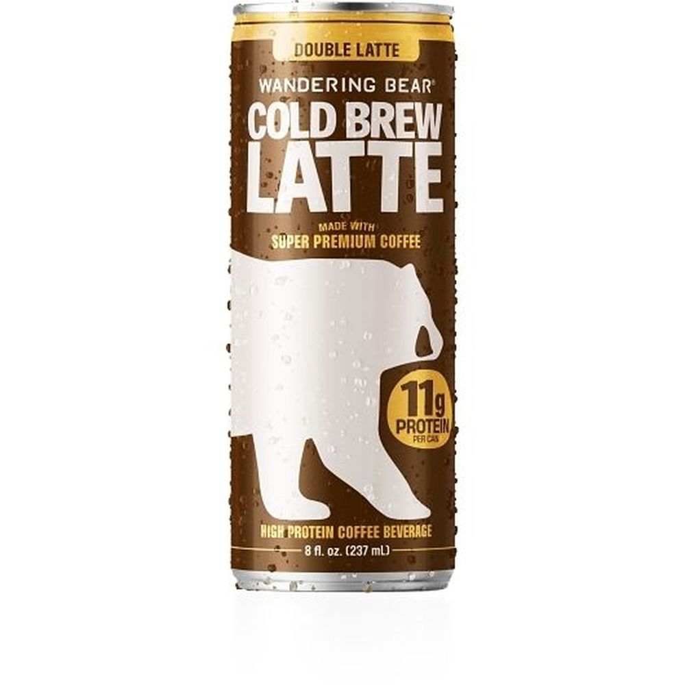 Wandering Bear High-protein Cold Brew Double Latte, 8 Fluid Ounce -- 12 Per Case