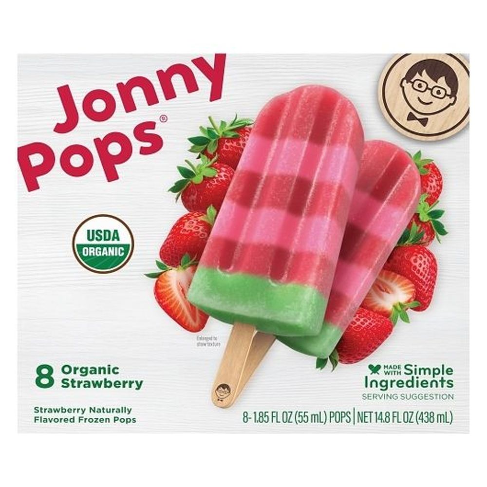 Organic Strawberry Ice Pops