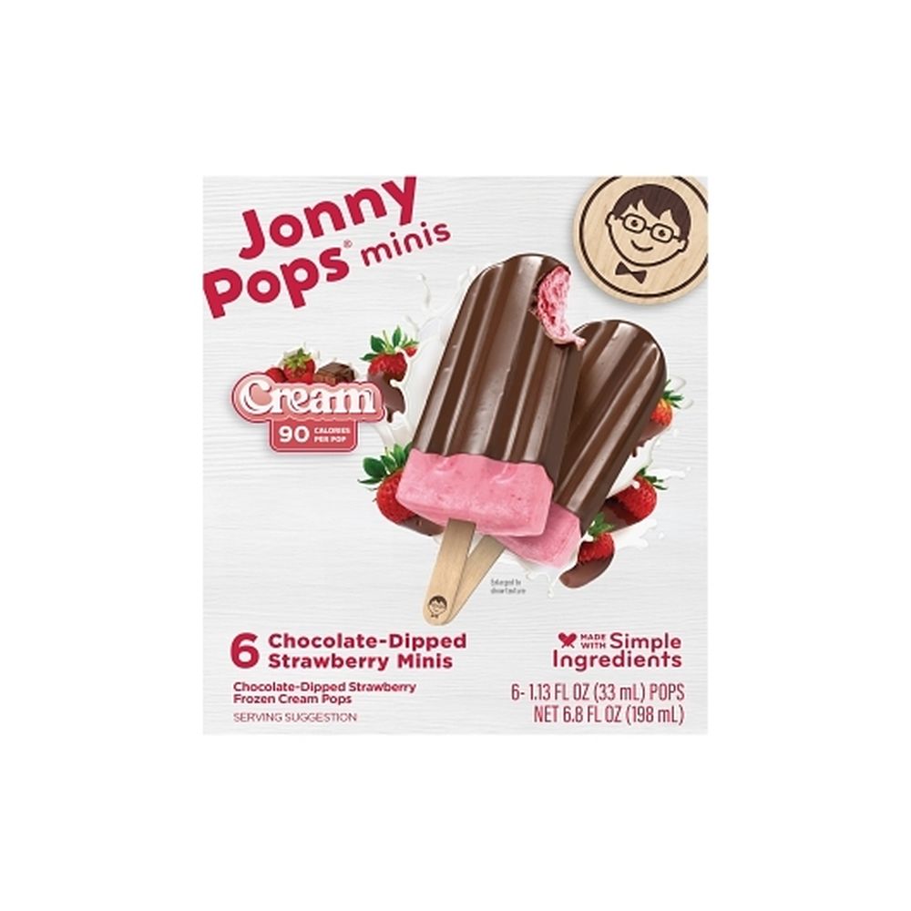 Chocolate Dipped Strawberry Cream Mini Pops
