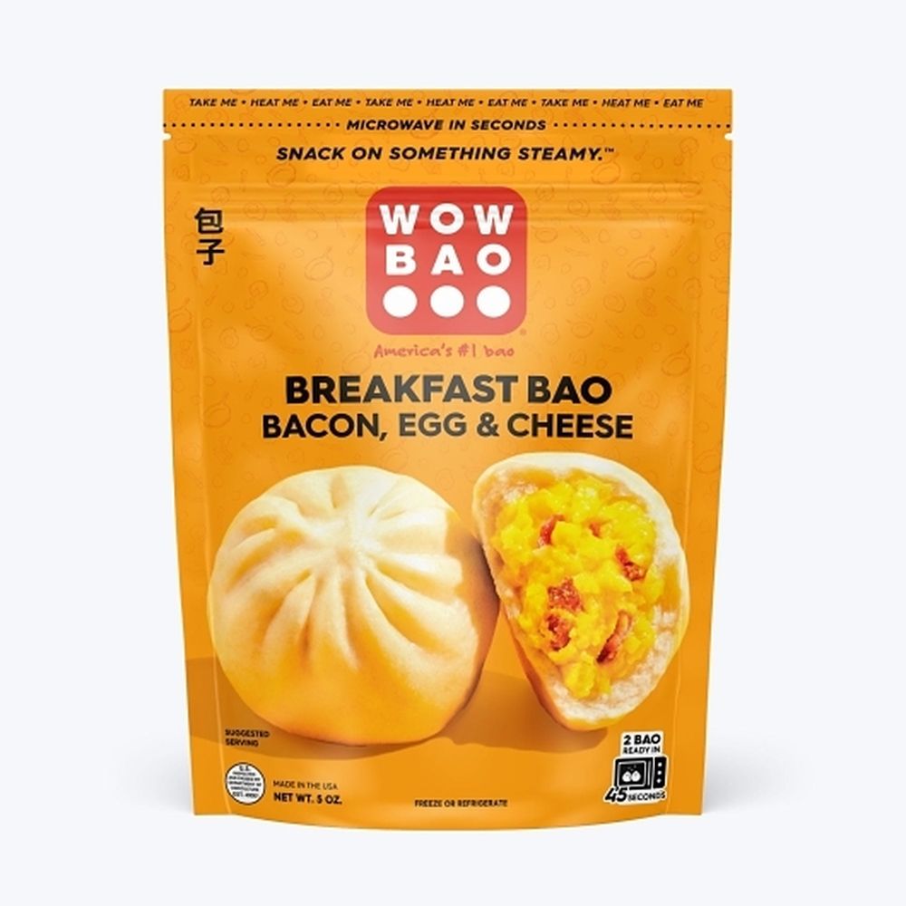 Wow Bao Bacon Egg And Cheese Breakfast Bao, 2 Count -- 6 Per Case