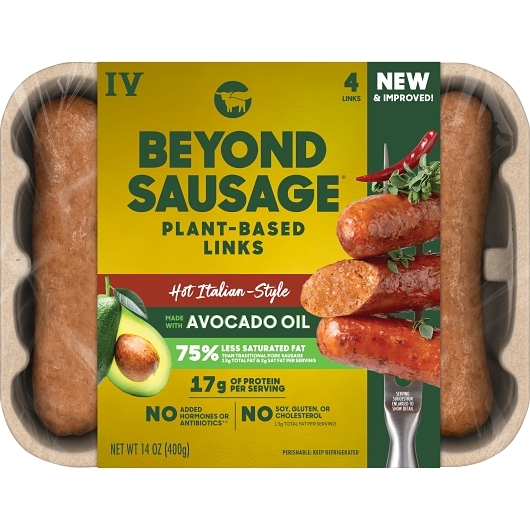 Beyond Meat Sausage Tm Hot Italian Plant-based Sausage, 14 Ounce -- 8 Per Case