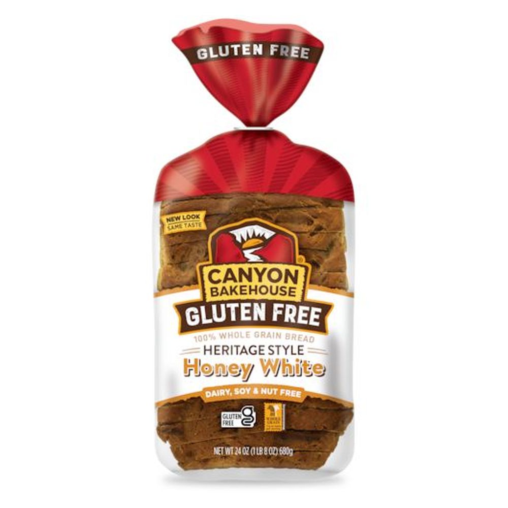 Canyon Bakehouse Gluten-free Hearty Grains Honey White Loaf, 24 Ounce -- 6 Per Case