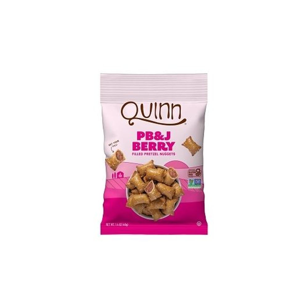 Quinn Foods Filled Pb&j Berry Filled Pretzel Nuggets, 1.4 Ounce -- 48 Per Case