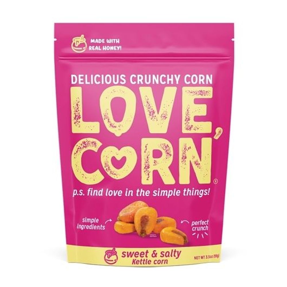 Love Corn Sweet And Salty Kettle Corn Snacks, 3.5 Ounce -- 6 Per Case