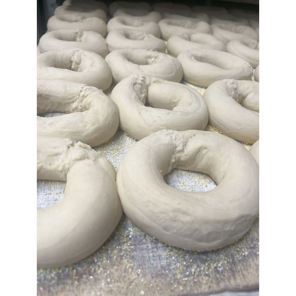 Davidovich Raw Plain Bagel Dough, 60 Count