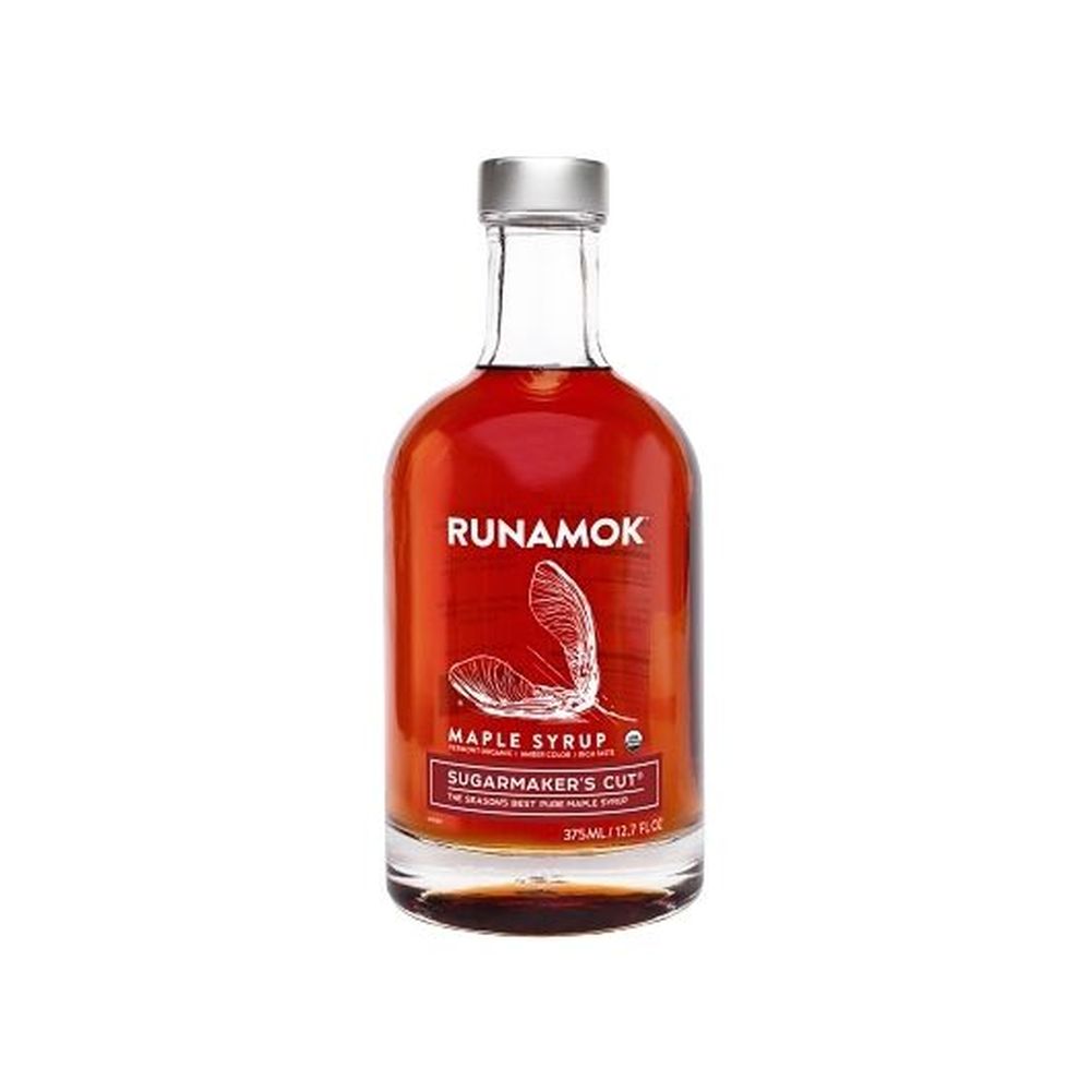Runamok Maple Organic Sugarmaker's Cut Amber Rich Pure Maple Syrup, 375 Milliliter -- 6 Per Case
