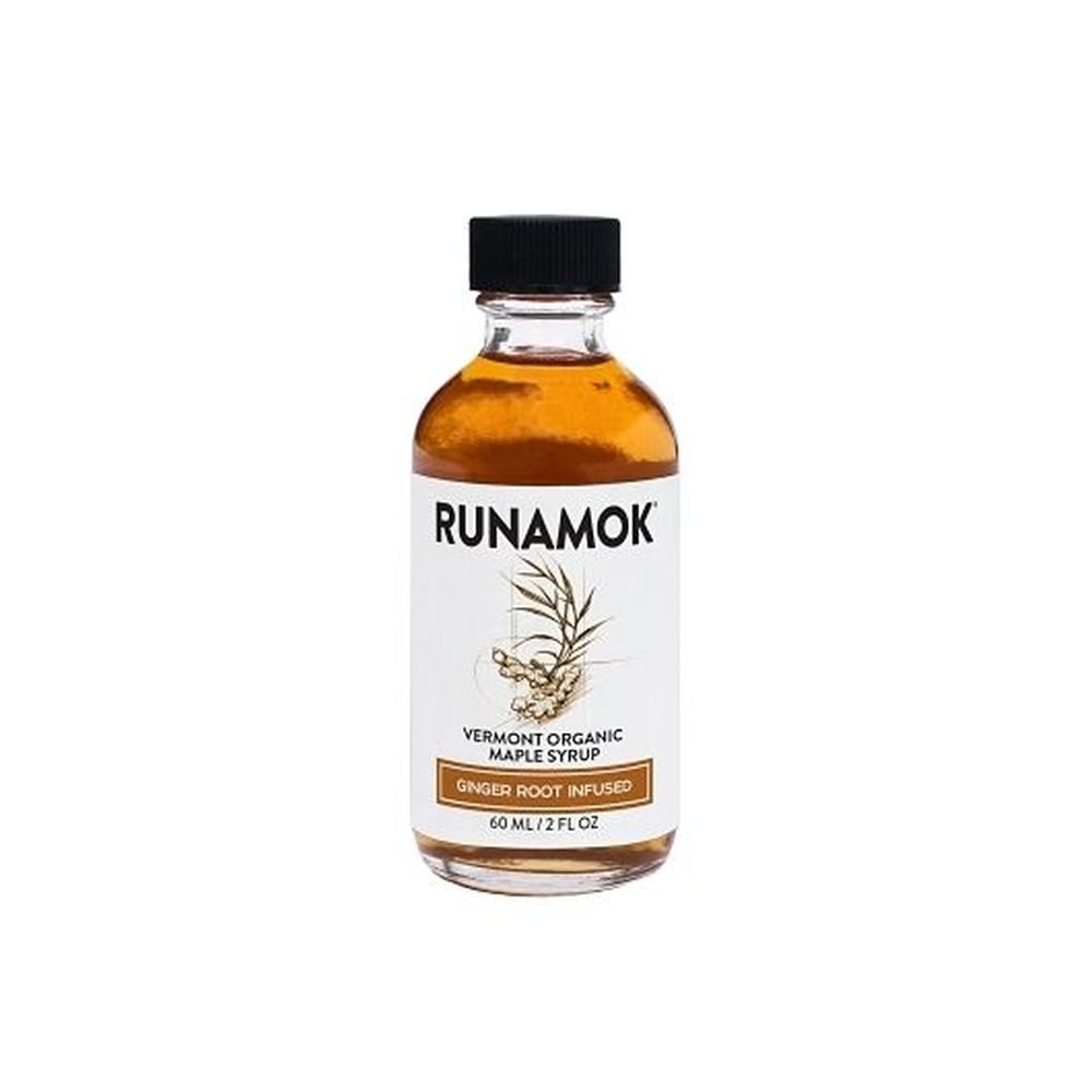 Runamok Maple Jarabe De Arce Orgánico Infusionado Con Raíz De Jengibre, 2 Onzas Líquidas -- 24 Por Caja