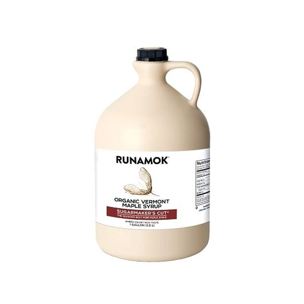 Runamok Maple Organic Sugarmaker's Cut Amber Rich Maple Syrup, 128 Fluid Ounce -- 4 Per Case