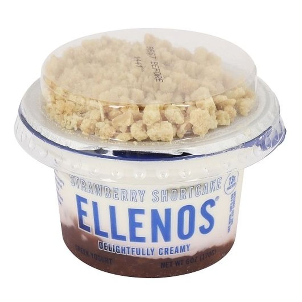 Ellenos Strawberry Shortcake Greek Yogurt, 6 Ounce -- 6 Per Case