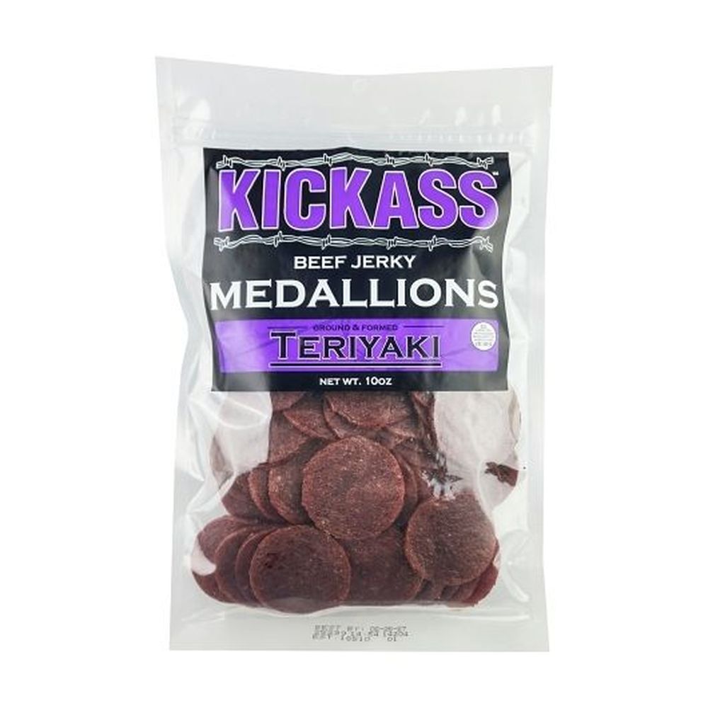 Teriyaki Ground and Formed Beef Jerky Medallions