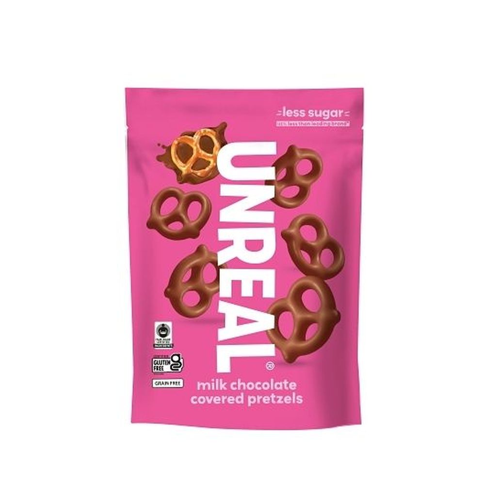 Unreal Milk Chocolate Covered Pretzels, 3.5 Ounce -- 6 Per Case