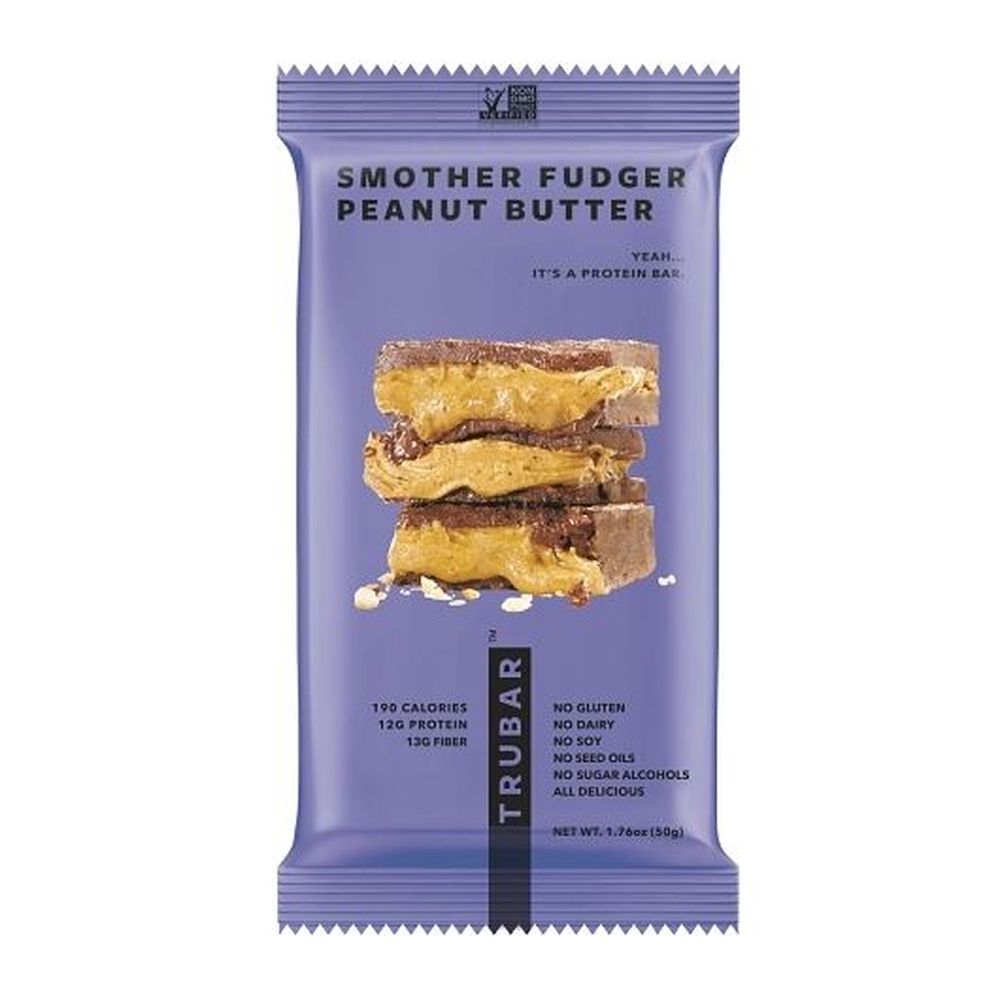 Trubar Smother Fudger Peanut Butter Protein Bar, 0.11 Pound -- 72 Per Case